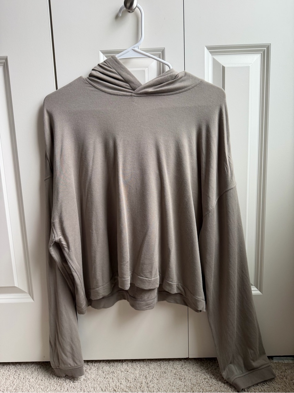 lululemon BeCalm Hoodie Warm Ash Grey XL